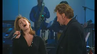 Lara Fabian & Johnny Hallyday - Requiem Pour un Fou (Répétitions Les Enfoires, 1998)