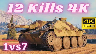 Jagdpanzer 38 (t) Hetzer 💥 12 Kills 4K Damage 💥 1vs7 World of Tanks Replays