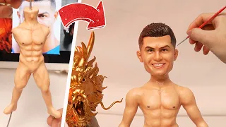 I made Cristiano Ronaldo and the Dragon！【Clay producer Leo】