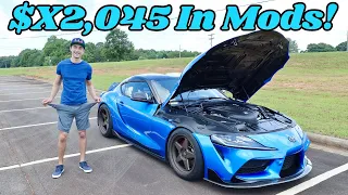 Every Modification I've Done To My Manual Supra In 6 Months & The Cost!