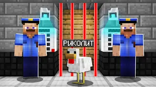 ПРИТВОРЯЮСЬ ЖИВОТНЫМИ ЧТОБЫ СБЕЖАТЬ ИЗ ТЮРЬМЫ В МАЙНКРАФТ | Риколит Minecraft