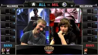 Alliance and Millenium spell CLG and TSM with their bans! much troll :)