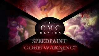 [GORE/13+] The CMC Deaths - MLP Speedpaint