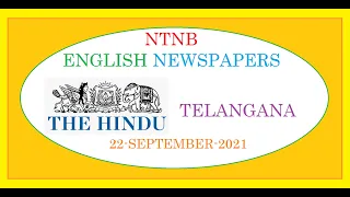 THE HINDU TS 22 SEPTEMBER 2021 WEDNESDAY