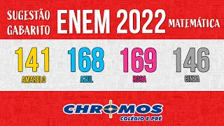 Gabarito ENEM 2022 CHROMOS - Prova Amarela: Questão 141 | Matemática