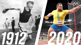 108 years later...  🥏 | Discus throw then & now!