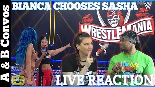 LIVE REACTION - Bianca Belair Challenges Sasha Banks at WrestleMania | Smackdown Live 2/26/21