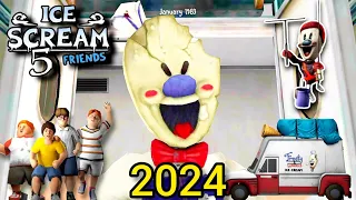 Ice Scream 5 In (2024) Full Gameplay | ice scream 5 letest gameplay