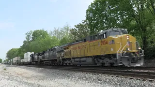 UNION PACIFIC UP GE C44ACM Southbound Mix Freight on the Norfolk Southern Line