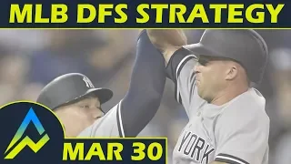 MLB DFS Strategy | Friday 3/30 | FanDuel & DraftKings