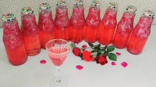 The most DELICIOUS drink in the World - From Rose petals! Rich Taste with Less Cost! #food