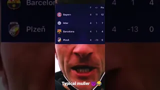 typical muller 😈😂#shorts #viral #football #bayern #barcelona #muller