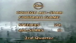 The College All Stars vs. SB Champ '75 Steelers is Pure Rain Anarchy!