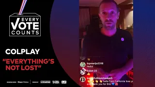 Coldplay Perform "Everything's Not Lost" | Every Vote Counts: A Celebration of Democracy