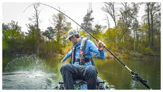 Kayak Fishing A PRIVATE LAKE!! (Completely UNCUT Fishing Tips!)