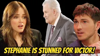 Alex, Stephanie is stunned by Victor's offer. Too great! - Days of our lives spoilers PeacockTV