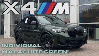 Walk Around and Overview: 2022 BMW X4M Competition! (Individual Malachite Green!)