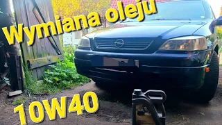 Wymiana oleju w astereczce | lotos 10w40 | #motoryzacja #opel #astra | Olej silnikowy