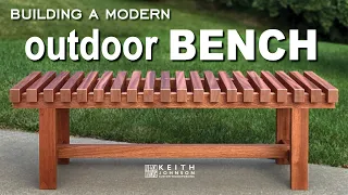 Upgrade your back patio with this modern bench. #outdoorfurniture