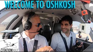 Birdstrike & OshKosh IFR Arrival with Premier1Driver & Backseat Brian