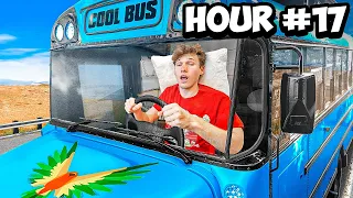 Staying Overnight in Logan Paul's Cool Bus For 24 Hours