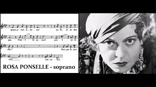 ROSA PONSELLE, mezzo contralto NO!