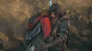 FINAL FANTASY 16 CLIVE AND JOSHUA REUNITED VERY EMOTIONAL CUTSCENE