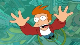 Futurama S01E01 - Fry's tube ride