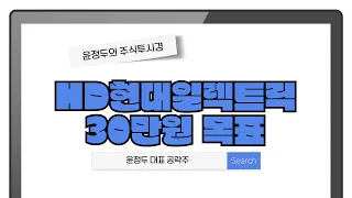 [HD현대일렉트릭 30만원 목표]