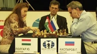 Judit Polgar vs Garry Kasparov | Russia - The Rest of the World, 2002 #chess