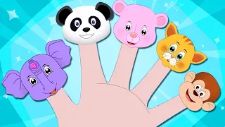Animal Train Finger Family Song + Songs For Kids By Nursery Rhymes Club