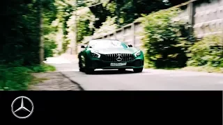 Beast of the Green Hell: The Mercedes-AMG GT R hits the roads of Russia.