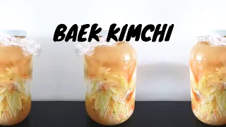 Fermentation February - Baek (White) Kimchi