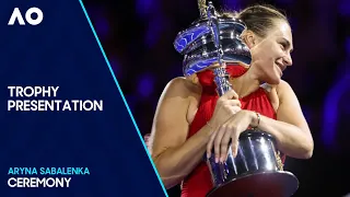 Women's Singles Ceremony | Qinwen Zheng v Aryna Sabalenka | Australian Open 2024 Final