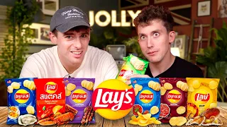 Trying the World's WEIRDEST Chip Flavours!!