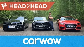 Ford Mustang vs Audi TT vs BMW M235i Coupes 2017 review | Head2Head