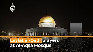 Muslim worshippers pack Al-Aqsa Mosque for Laylat al-Qadr  I AJ #shorts