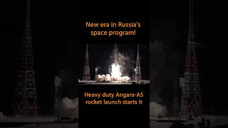 💫 New era in Russia's space program! Heavy duty Angara-A5 rocket launch starts it #Shorts