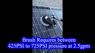 Counter Rotating Brush for Solar Panels