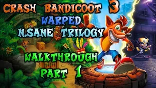 Crash Bandicoot 3 N.Sane Trilogy Walkthrough Part 1 (108% + All Platinum + PC 1080p 60fps)