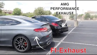 Mercedes AMG C43: Fi-Exhaust vs. AMG Performance Exhaust (Revs and Acceleration Comparison Video)