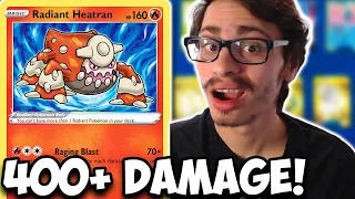 How To EASILY Do 400+ Damage w/Radiant Heatran! Gardenia/Cemetary Astral Radiance PTCGO