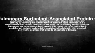 Medical vocabulary: What does Pulmonary Surfactant-Associated Protein C mean