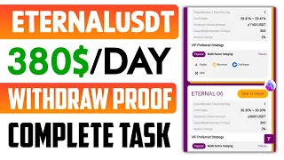 Eternalusdt - New USDT Earning Website Today | Earn USDT Trc20 | Earn USDT Daily & Withdrawal Proof