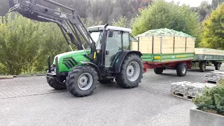 Brennholz liefern mit Deutz-Fahr Agroplus 70