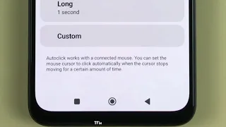How to change the auto-click time when the mouse pointer stops on Xiaomi Redmi Note 11 Android 12