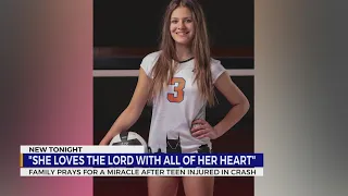 Family prays for a miracle after teen injured in crash