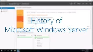 History of Microsoft Windows Server (NT 3.1 - 2016)