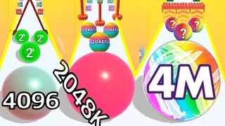 Satisfying mobile game video ball run 2048 -ball run infinity gameplay walkthrough part 5