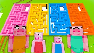 Peppa Pig CHOOSE BIGGEST MAZE In Minecraft